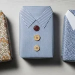 cara membungkus kado bentuk kemeja tanpa kotak variasi finishing
