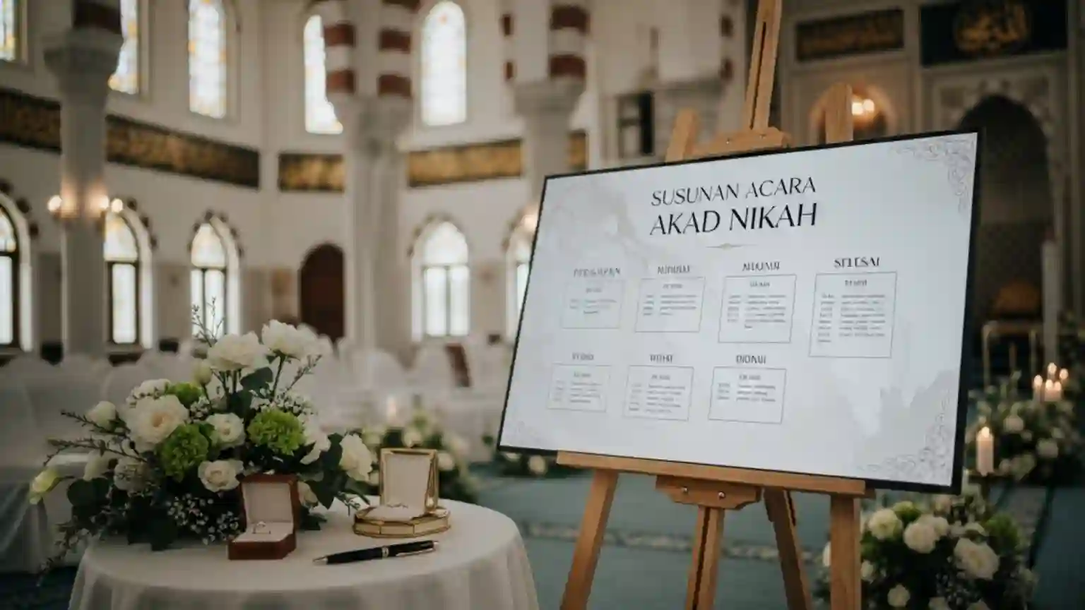 Susunan Acara Akad Nikah di Masjid Dari Persiapan hingga Selesai